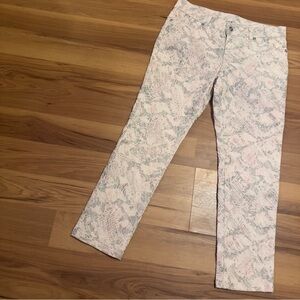 Vintage Cache Floral Detailed Feminine Pants Coquette Style Sz 8